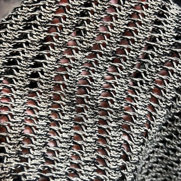 FEVER LIGHTWEIGHT Mixed Cotton Blend Knit Hi-Low Hem Pullover Crewneck Sweater - Picture 5 of 9